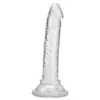 Consolador Jelly Transparente 5"