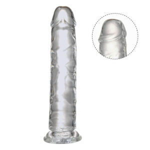 Consolador Jelly Transparente 6"