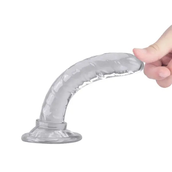 Consolador Jelly Transparente 5"