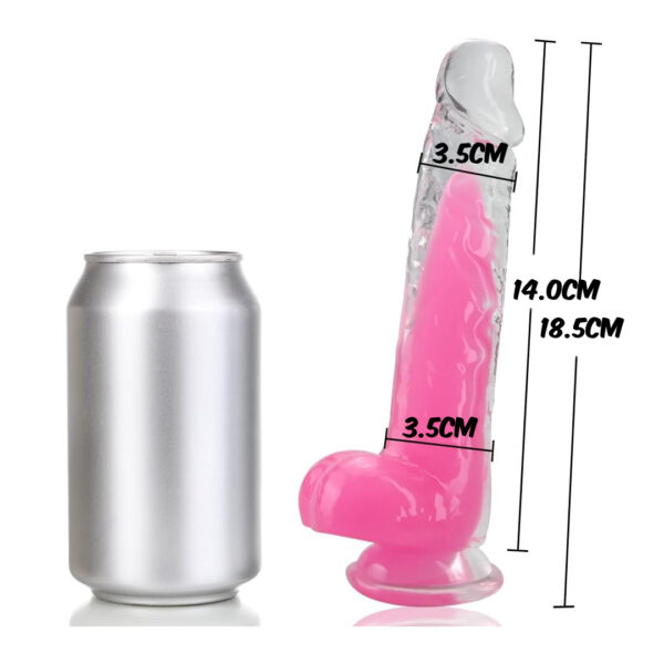 Consolador Fluorescente 7.3"