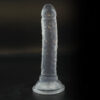 Consolador Jelly Transparente 5"