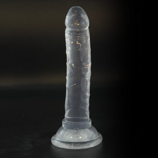 Consolador Jelly Transparente 5"